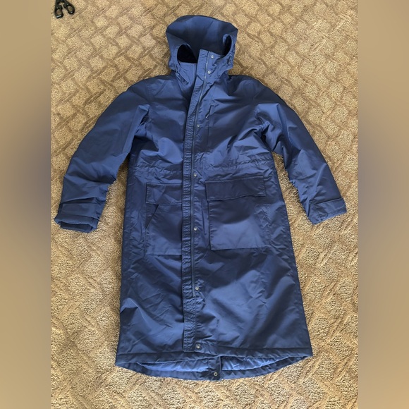 Lands’ End Squall Hooded Long Parka Winter Lined Warm Coat Parka Navy Blue - Picture 12 of 15